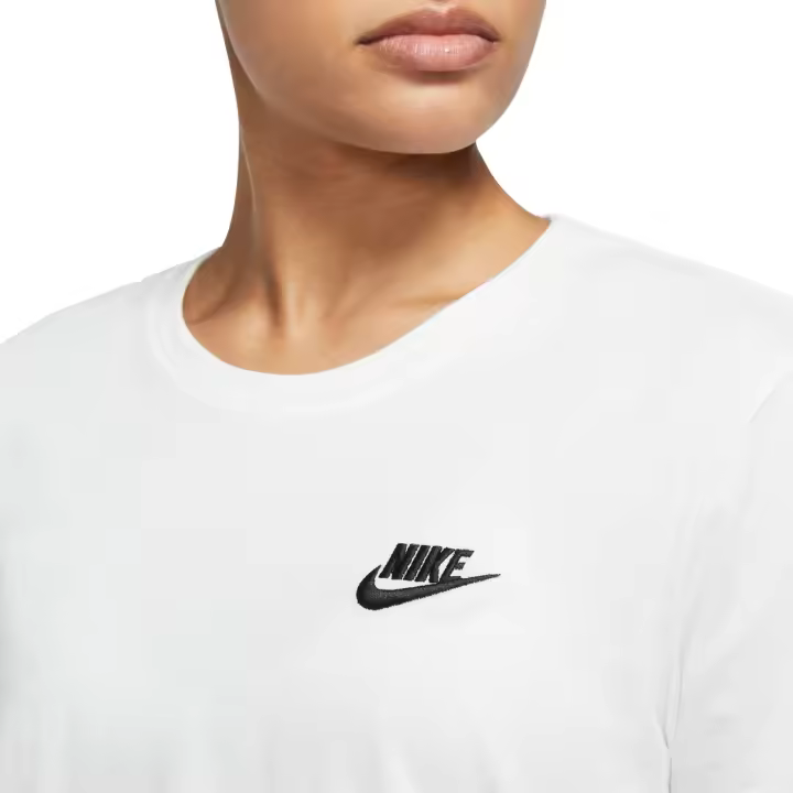Camiseta woman Manga Corta  Nike  W-Club V25 Blanco Naccwv2502Ad - 1