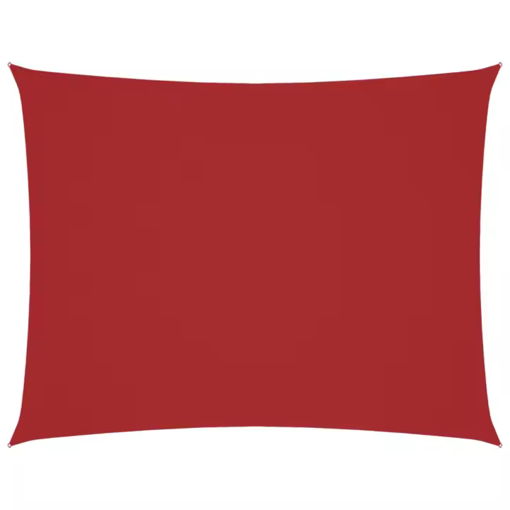 Toldo de Vela lienzo rectangular Oxford Rojo 4x6m - 1