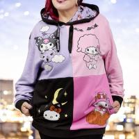 Sudadera Kuromi y My Melody Loungefly Unisex Capucha Talla L Algodón French Terry - details 3