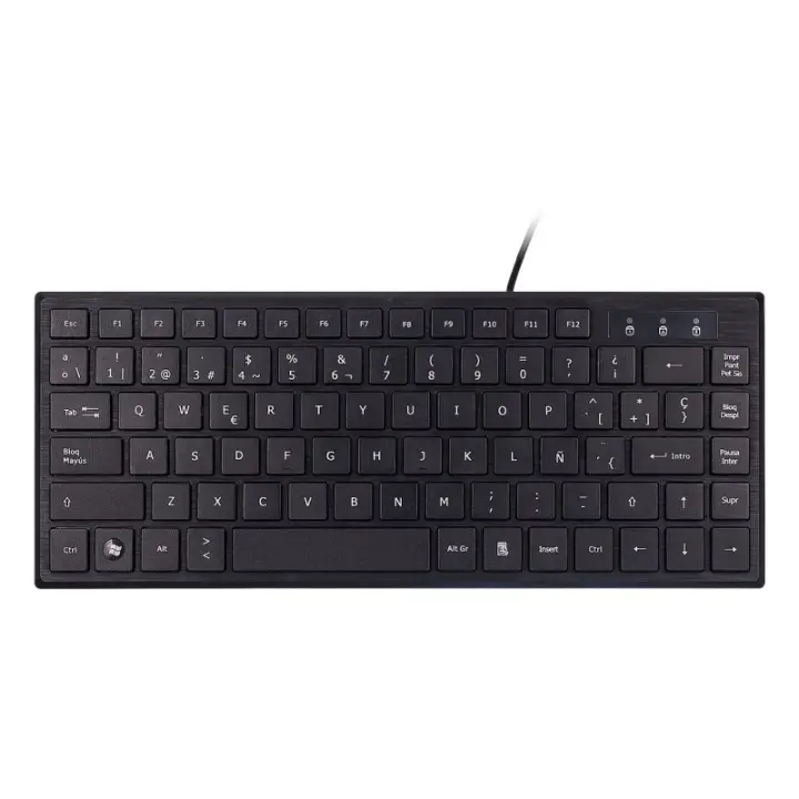 UNYKAch - KB 302 Mini teclado Oficina USB QWERTY Negro 50542 - 1