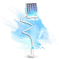 TEMCO Soporte Tablet Cama Soporte movil Brazo con Cuello de Cisne para Tableta en la Cama para iPad/teléfono móvil/Switch/Iphonex/Android/Smartphone Kindle, 80 cm de Longitud Total, Blanco azul - details 3