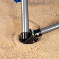 Aktive - Pack 4 sillas de playa plegables, asiento bajo, 50x51x67 cm, estructura de acero, tejido poliéster con malla transpirable, reposabrazos, bolsillo lateral y bolsa de transporte - details 6