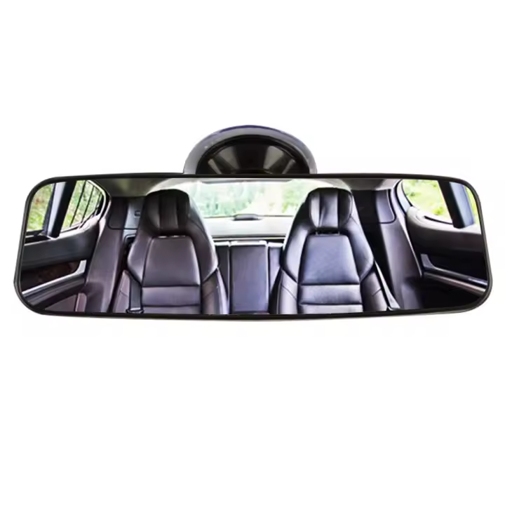 Espejo Interior De Coche Universal 360 Grados Rotativos Con Ventosa Ajustable Accesorios Para El Interior Del Auto - 1