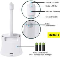 Luz Nocturna LED De Sensing Infrarrojo Mini Kawayi Para Baño Con 16/8 Colores Cambiantes Sensibilidad De Movimiento Decorativa Para El Hogar - details 7