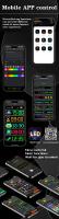 Panel De Pantalla LED Matriz De Pixeles Bluetooth APP Para Coche Tienda Hotel Bar Luz Nocturna Flexible Programable DIY - details 1