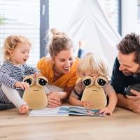 Alien plush toy, 22 cm alien Pou plush toy, new and unique design, stimulates Children's imagination, makes Children love it (discount) white - details 3