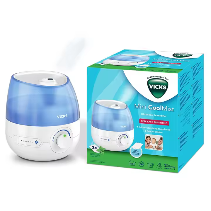 Humidificador Vicks Minicoolmist VUL525E - Mantiene Niveles de Humedad - 1