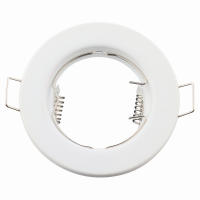 6PCS Soporte Redondo Para Spot LED Revestido De Metal Ajustable GU10 Base De Luz Para Techo Fijación Recessed Compatible Con Foyer - details 13