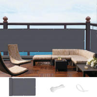 Manto De Sombra Impermeable Para Balcón Protección UV Del 70% Cubierta De Valla Para Patio Escudo De Sol Para Paredes De Madera Decoración De Jardín Y Piscina - details 1