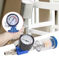 Separador De Aceite Y Agua En Línea Con Regulador De Aire Y Pitón Para Pistola De Pintura Adaptador JP/EU/US Para Herramienta De Aire - details 3