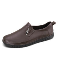 Botas De Lluvia Para Hombre Impermeables Antideslizantes De Goma Botas De Ankle Para Invierno Mocasines De Agua Con Cierre SLIP-ON - details 11