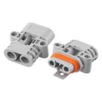 Par De Conectores De Cable Para Pala De Pared 50Amp 600V 6AWG Gris Para Panel Solar Y Equipo De Elevación Envío Gratis - details 5