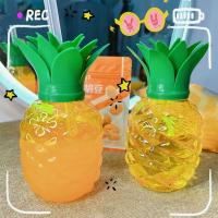 Botella De Agua Con Pajita De Plástico Multicolor Fruta De Dibujos Animados Regalo Sandía Limón Fresa Piña Deporte Y Salud - details 14