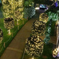 Luces De Cadena De Hadas 1000/500LED Para Decoración De Navidad Exterior Impermeables Con Control Remoto Para Árbol Calle Boda Fiesta - details 17