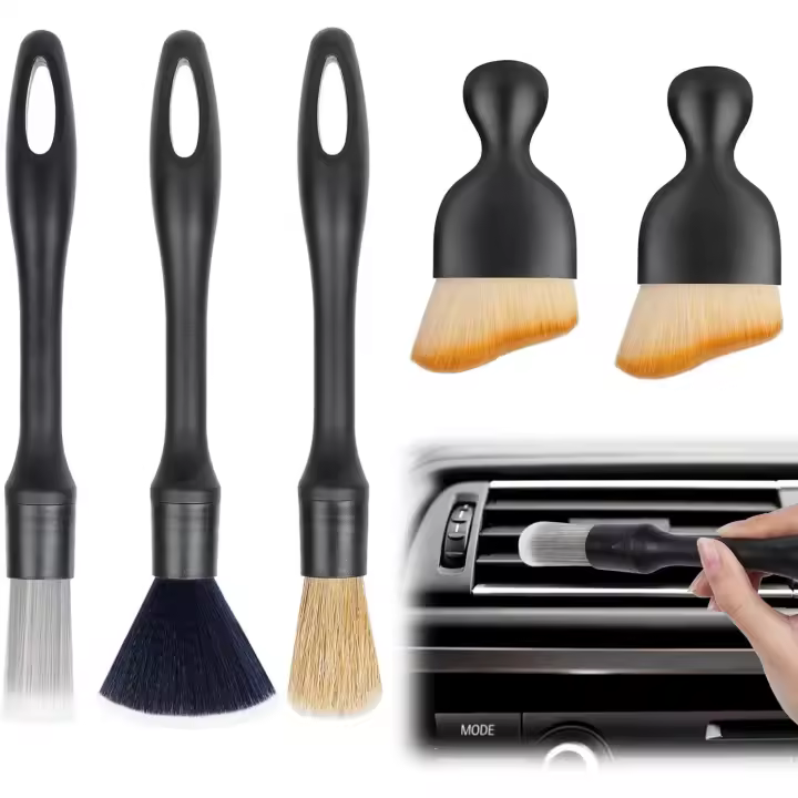 5 UNIDS Car Detailing Brush Set, Cepillo del Coche Interior, Coche que Detalle Los Cepillos Duster with Cerdas suaves - 1