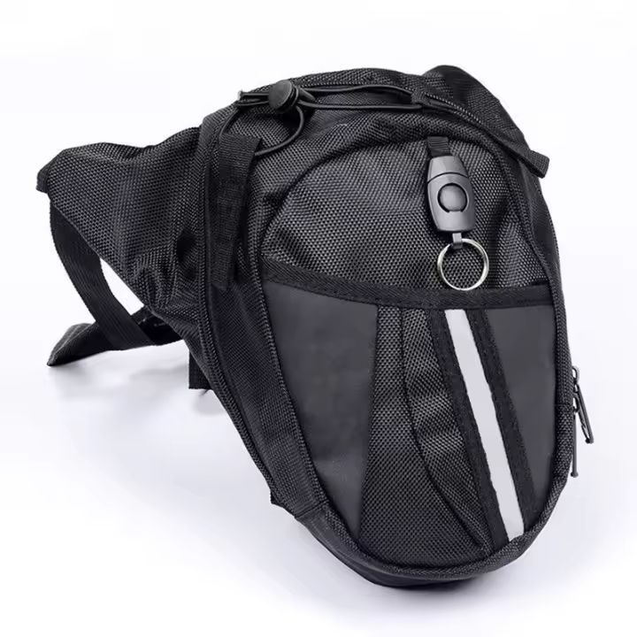 Bolsa Multifuncional Para Motocicleta Con Pierna Baja De Oxford Bolsa De Cintura Casual Para Hombres Moto Y Biker Bolsa Fanny Pack Exterior - 1