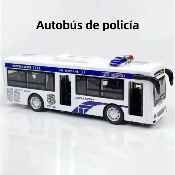 Modelo De Autobús De Dos Niveles Para Turismo Juguete De Vehículo Con Retroceso Luz Y Música Abre Puertas Para Niños - 1