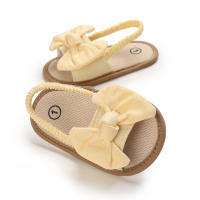 Sandalias De Verano Para Bebés Casual Y Minimalistas Zapatos Con Lazo Suelas Suaves Ligeros Para Caminar Comodidad Breathability Para Niñas - details 5
