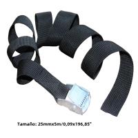 Cinta De Amarre De Coche 5M*25mm Con Mango De Ratcheteo Correa De Carga Para Automóvil Y Envío De Paquetes Con Hebilla De Cam - details 1