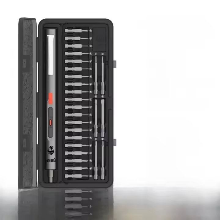 Set De Destornillador Eléctrico Sin Cable CreationSpace Con 3 Configuraciones De Torque 29/42 1/4 De Precisión Para Reparación De Teléfonos Y Relojes - 1
