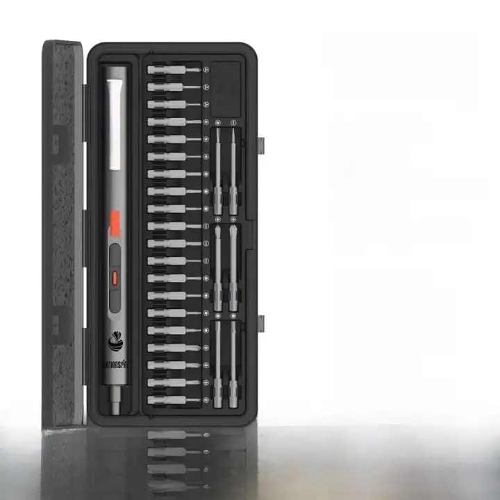 Set De Destornillador Eléctrico Sin Cable CreationSpace Con 3 Configuraciones De Torque 29/42 1/4 De Precisión Para Reparación De Teléfonos Y Relojes - 1