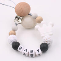 Clip Para Chupete De Bebé Portador De Tetina De Silicona Con Cadena Corona Accesorios Para Masticación Nuevo Y Utensilios Para Bebés - details 9