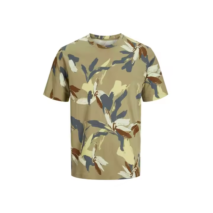 Camisetas M/C marca Jack & Jones modelo 12273642-Kaki para hombre en color kaki - 1