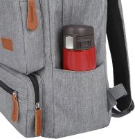 Hombres y Mujeres Mochila de color sólido de Tres piezas computadora de Negocios Bolsa de hombre casual a juego Bolsa de Curry mochipa - details 1
