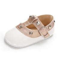 Meckior Zapatos De Princesa Para Bebés Niñas 2024 Nuevos Con Hebilla De Lámina De Cuero Patentado Antideslizante Para Primeros Pasos Niños Recién Nacidos 0-18M - details 7