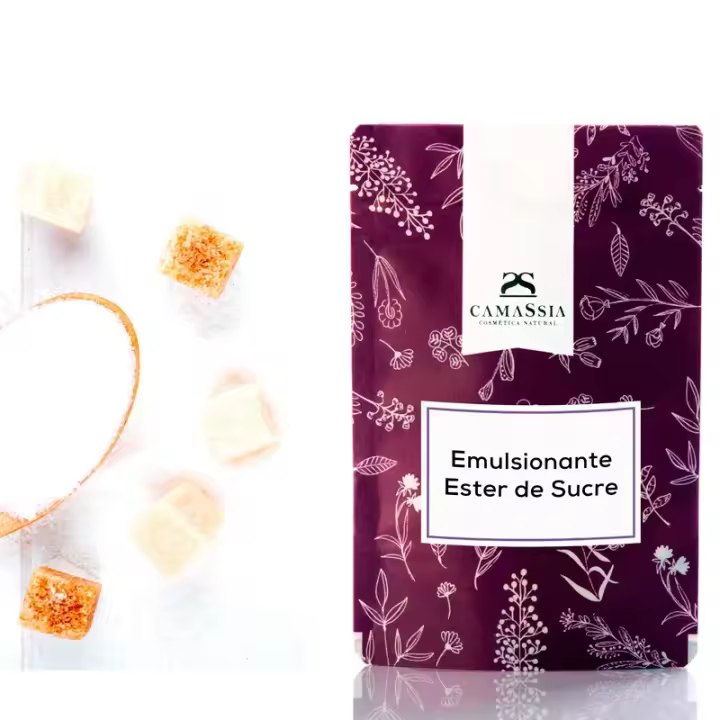 Camassia Ester de sucre | Emulsionantes | Sucrose Stearate - emulsionante 100% vegetal para cosmética natural - 1