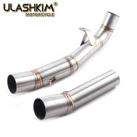 Sistema De Escape Completo Para Motocicleta Kawasaki Z1000 Z1 Ninja1000 Modificado Middle Link Pipe Muffler 2003-2017 Acero Inoxidable - details 1