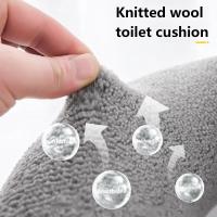 Cubierta De Inodoro Gruesa Y Cálida Funda De Almohadilla Lavable Para Inodoro Funda De Asiento De Baño Accesorios De Baño Ecológicos Hechos De Algodón De Larga Estancia - details 3