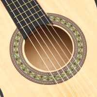 vidaXL Guitarra clásica para principiantes madera tilo negro 3/4 36" - details 4