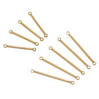 10pcs Conectores De Barra De Acero Inoxidable 20mm 30mm Color Oro Para Creación De Joyas Pendientes DIY Y Collares Componentes - details 4