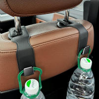 Gancho De Cabeza De Asiento Trasero De Coche Oculto En Cuero Suave Resistente Al Desgaste Soporte De Carga De 20kg Accesorio De Gancho Colgante Para Asiento Trasero - details 0