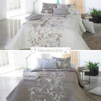 Colcha de Verano Reig Marti Modelo Jody Beige Reversible - Estaciones Cálidas - Medidas Cama 135 Cm, 150/160 Cm, 180 Cm - details 0