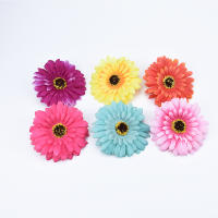 Flores Artificiales De Girasol Y Margarita 10Cm Para Decoración De Navidad Casas Bodas Regalos DIY Plantas Falsas De Seda Baratas - details 2
