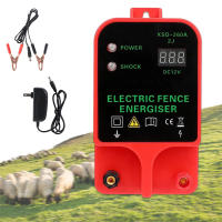 Cargador de valla electrónica para ganado, cargador de valla electrónica de 10KM, Herramienta de cargador de valla para ganado ovino y vacuno, Controlador de pulso de alto voltaje, Energizador de cerca eléctrica a prueba de agua LCD - details 0