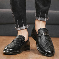 Zapatos De Cuero De Alta Calidad Para Hombre Loafers Italianos De Lujo Casual Transpirables Zapatos De Vestir Slip-on Para Conducir - details 19