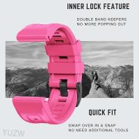 Correa De Silicona QuickFit Para Reloj Garmin Fenix 6 6X pro 7 7X 5X 5 plus Fenix8 Forerunner 955 965 Tactix 8 Brazalete Unisex - details 10