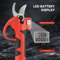 Tijeras Electricas de Podar Profesionales 600W 2 Baterias 1300mAh Pantalla LCD Cuchilla SK7 Acero al Carbono Corte 30mm Carga Rapida 15 Horas Ligero para Arboles Frutales Jardin Herramientas de Poda Inalambrica - details 3