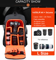 Mochila De Hombros Impermeable Para Fotografía Con Trípode De Video Gran Capacidad Para Cámara DSLR Canon Nikon Sony Pentax Incluye Cubierta De Lluvia - details 5