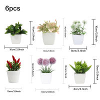 Juego De Macetas De Plástico Evergreen Para Decoración De Escritorio Y Oficina Estilo Suculentas Sin Mantenimiento Realista - details 13