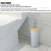 Juego de Almacenamiento de Baño de Bambú de 6 Piezas Dispensador de Jabón, Cepillo de Baño, Botella de Loción, Cubo de Cepillo de Dientes Accesorios de Baño de Almacenamiento - details 9