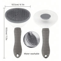 Nueva Cepillo Para Perros Y Gatos Elimina Eficazmente El Pelaje Flotante Herramienta De Limpieza Para Mascotas Material Acero Inoxidable - details 7
