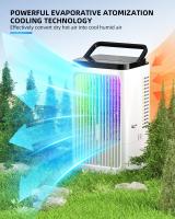 Aire Acondicionado Portatil, 4 en 1 Mini Enfriador de Aire con Depósito 1200ml, 4 Velocidades de Ventilador, 2 Modos de Nebulización, Oscilación de 90°, Colores Luces, Temporizador, para Oficina Hogar - details 1