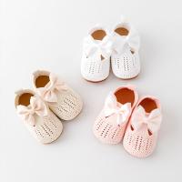 Zapatos Para Bebé Niña Fly Knit Alta Calidad Suela TPR Antideslizante Transpirable Suave Algodón Primavera Otoño Lazo Encantador Para 0-9-18M F235 - details 3