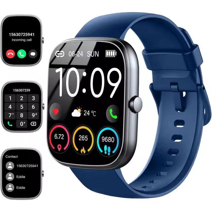 Smart Watch, 1.91"HD 2025 Smartwatch for Men Women (Answer/Make Call), 112+ Sports IP68 Waterproof Fitness Activity Tracker, Heart Rate/Sleep Monitor/Pedometer/Calories, Fitness Watch for Android iOS - 1
