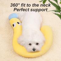 Almohada Para Mascotas U-Cuadrada Protección De Cuello Para Perro Gato Bebé Dormir Profundo Soporte Cabeza Almohada De Viaje Para Animales De Compañía - details 3
