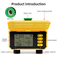 Temporizador De Riego Inteligente Solar WIFI Para Jardín Controlador De Válvula De Agua Digital LCD Sistema De Irrigación Automática 1/2 Camino - details 15